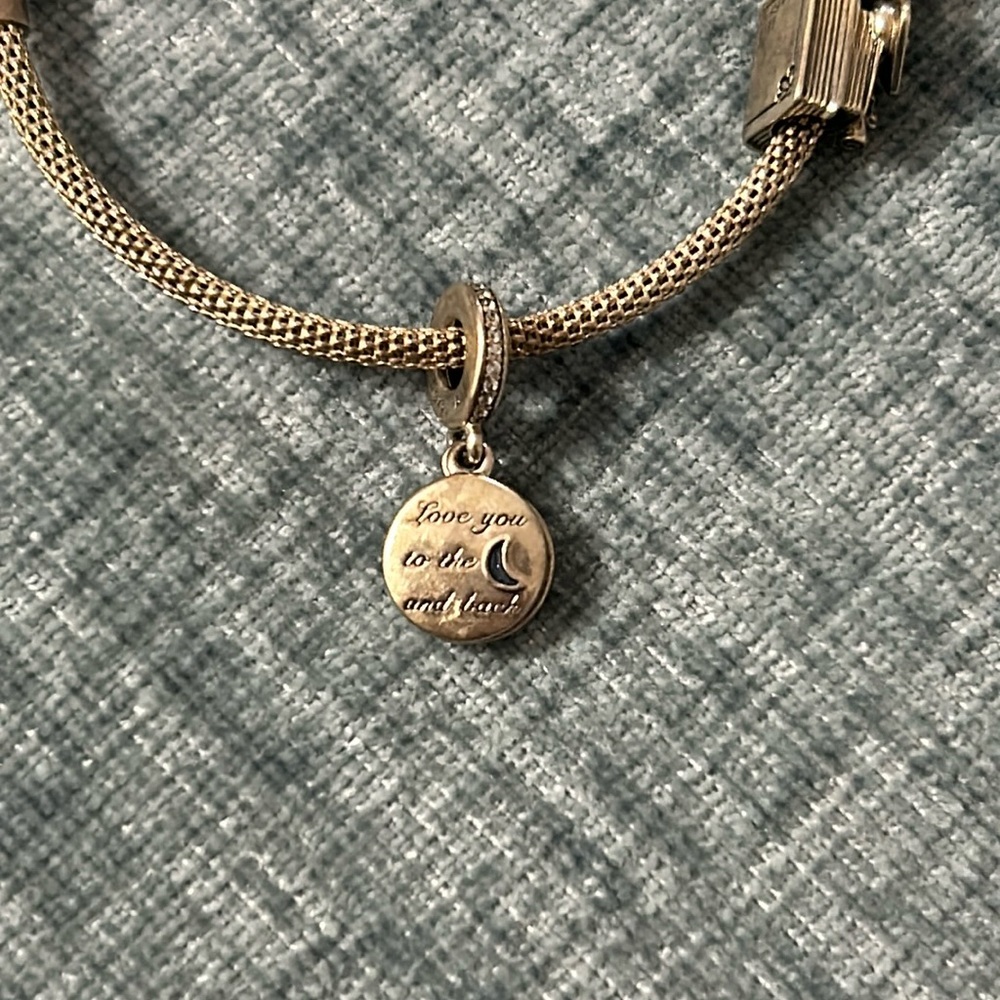 Love you to the moon and back pandora charm